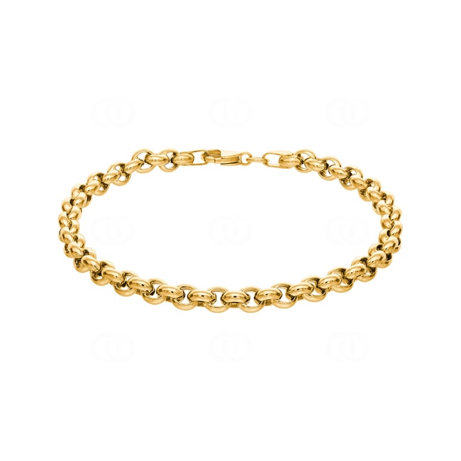 Erbsarmband halbmassiv 750/18 K Gelbgold 5.0mm - 19cm Erbsarmband halbmassiv 750/18 K Gelbgold 5.0mm - 19cm - BER100319