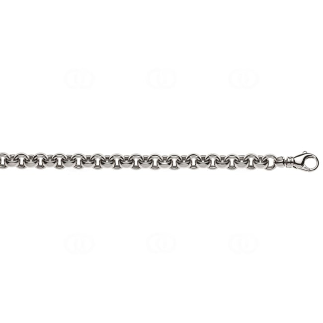 Belcher Chain 3/4-Solid 750/18 K White Gold 7.5mm - CER2005