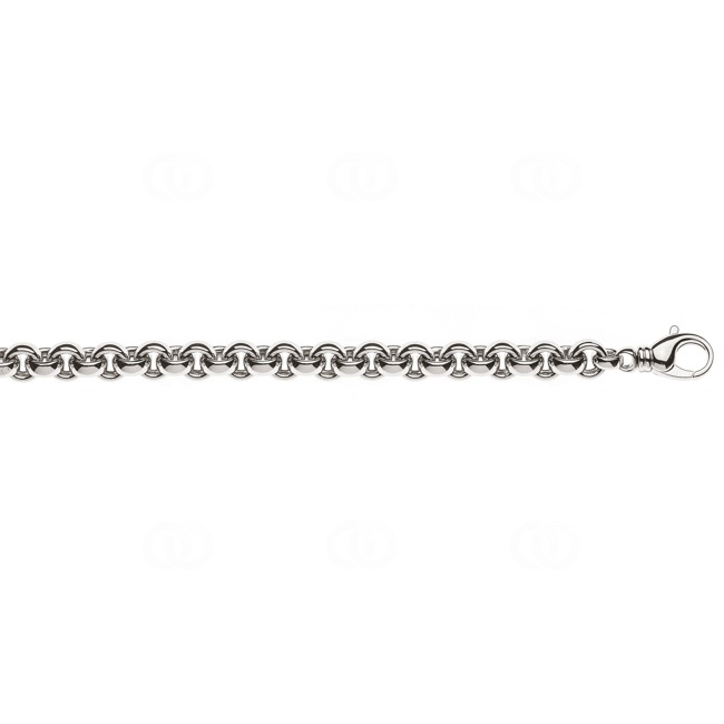 Belcher Chain 3/4-Solid 750/18 K White Gold 9.5mm - CER2006