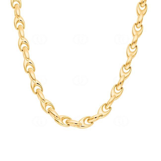 Collier fantaisie or jaune 750/18 ct semi-massif 7.8mm - 45cm - CGO100145