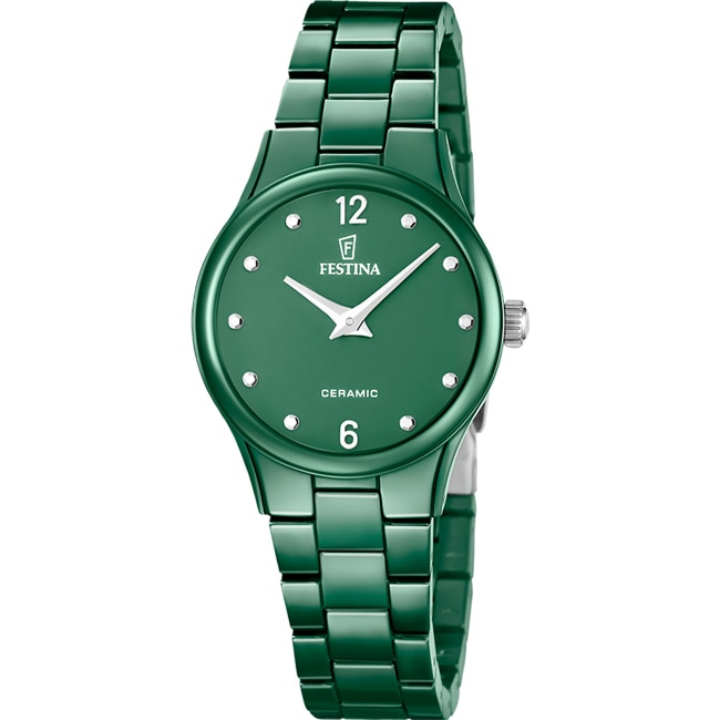 Festina Ceramic Dark Green 30.5mm - F20751/6