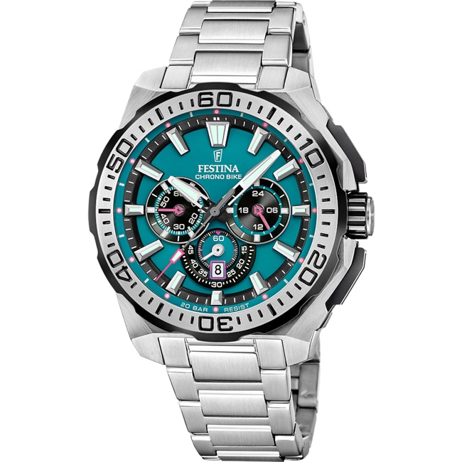 Festina Chrono Bike 2025 Turquoise / Argenté - F20724/6