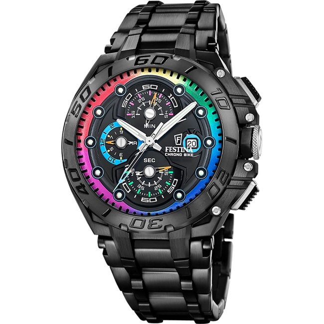 Festina Chrono Bike 2026 Limited Edition Schwarz Rainbow - F20761/1