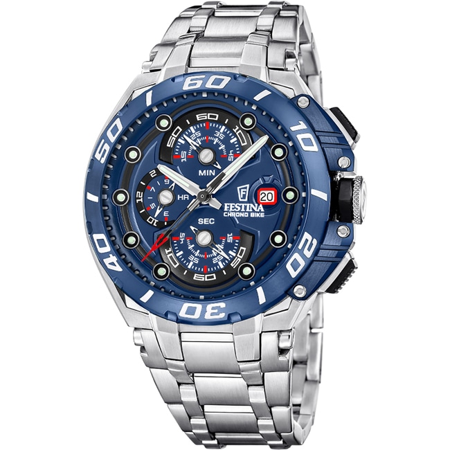 Festina Chrono Bike 2026 Silbrig / Blau - F20754/4