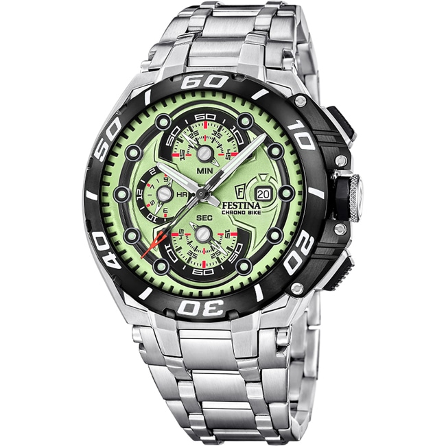 Festina Chrono Bike 2026 Silbrig / Grün - F20754/3