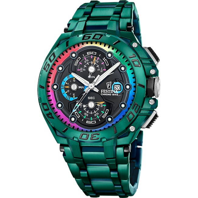 Festina Chrono Bike 2026 Special Edition Grün Rainbow - F20760/1