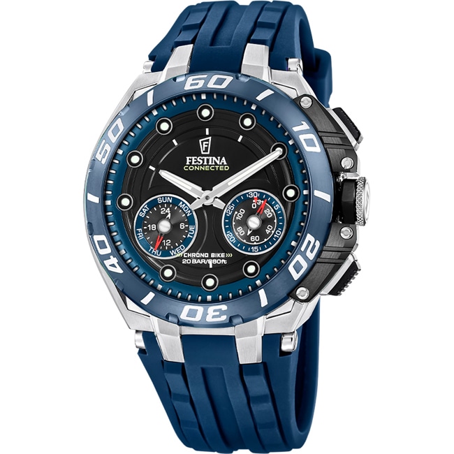Festina Chrono Bike Connected Hybrid-Smartwatch Blau / Silbrig & Schwarz  - F20763/1