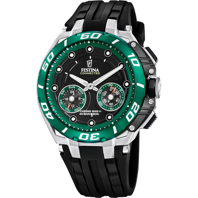 Festina Chrono Bike Connected Hybrid-Smartwatch Grün / Silbrig & Schwarz  - F20763/2