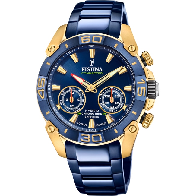 Festina Connected Chrono Bike Hybrid Special Edition Gold / Blue Festina Connected Chrono Bike Hybrid Special Edition Gold / Blue - F20547/1