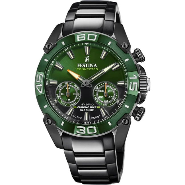 Festina Connected Chrono Bike Hybrid Special Edition Vert / Noir Festina Connected Chrono Bike Hybrid Special Edition Vert / Noir - F20548/2