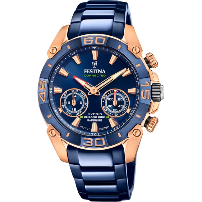 Festina Connected Chrono Bike Hybrid Special Edition Rosé / Bleu Festina Connected Chrono Bike Hybrid Special Edition Rosé / Bleu - F20549/1
