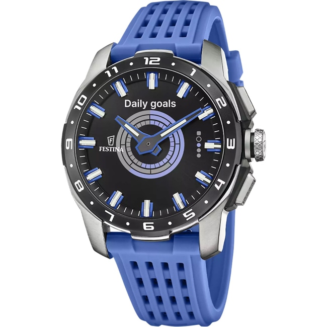 Festina Connected Full D Titane Noir / Bleu Ø 44 mm - F23305/2
