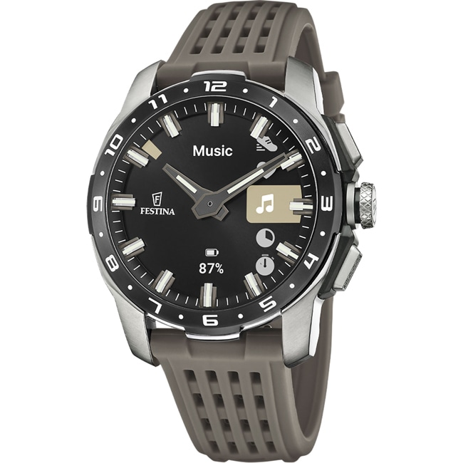Festina Connected Full D Titane Noir / Kaki Ø 44 mm - F23305/6