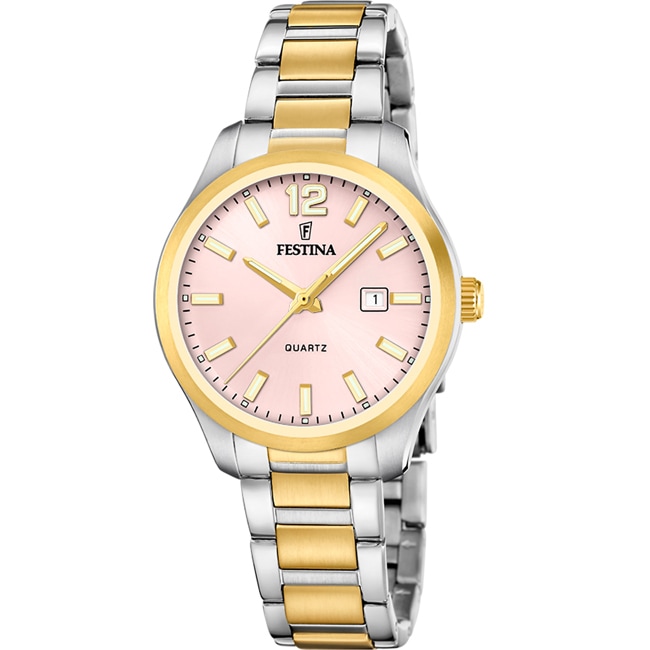Festina Classic Date Two-tone / Light pink 34mm Festina Classic Date Two-tone / Light pink 34mm - F20739/2