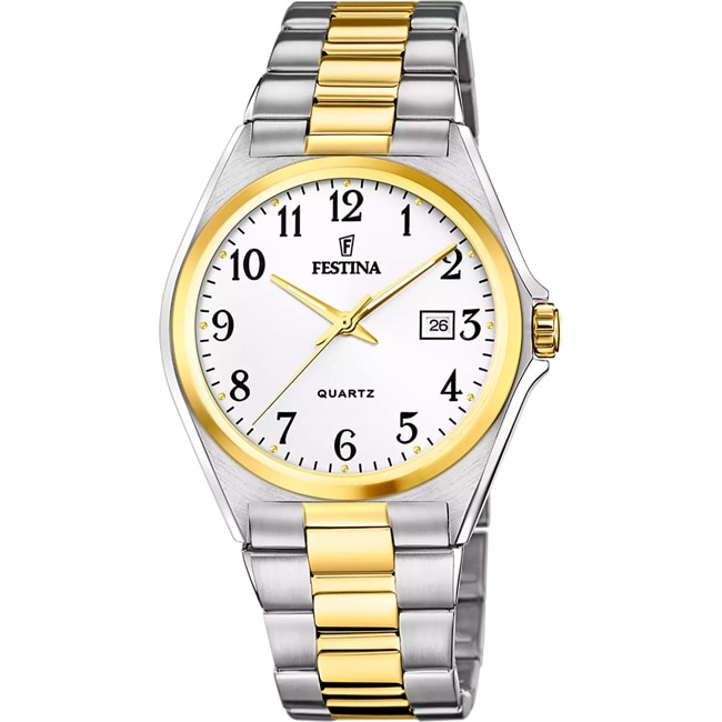 Festina Klassik Date Bicolor / Weiss 40mm - F20554/1