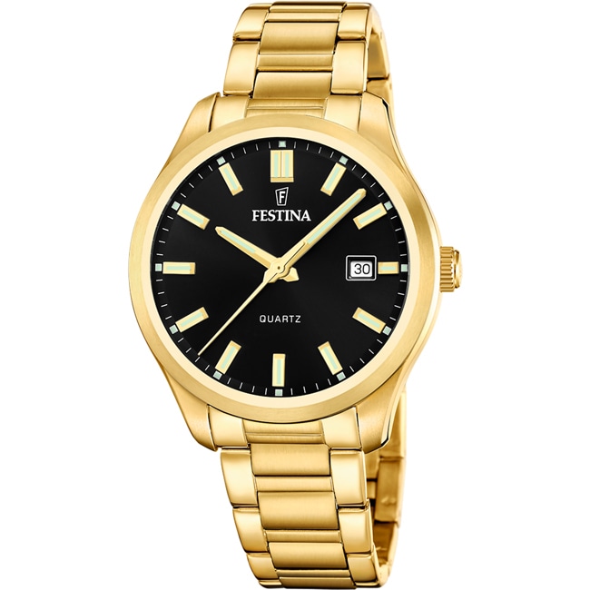 Festina Classique Date Doré / Noir 42mm Festina Classique Date Doré / Noir 42mm - F20740/3