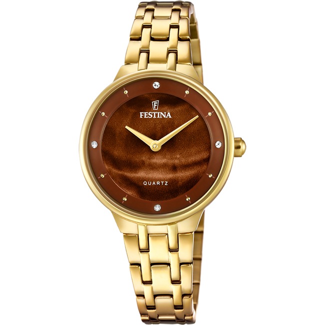 Festina Mademoiselle Goldig / Braun - F20601/C
