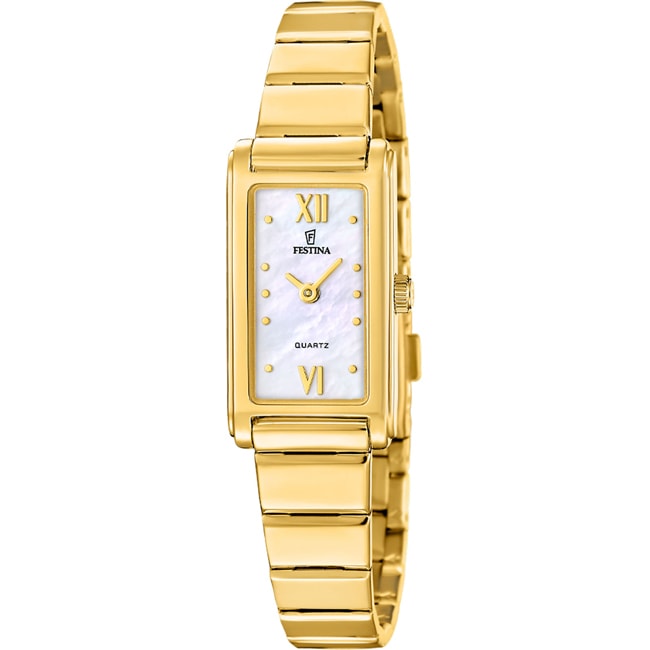 Festina Mademoiselle Square Goldig / Perlmutt - F20768/1