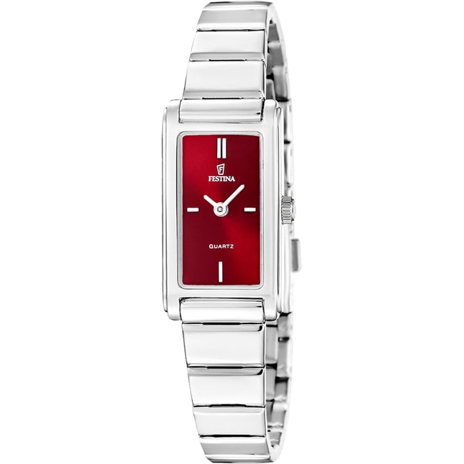 Festina Mademoiselle Square Silbrig / Rot - F20767/4
