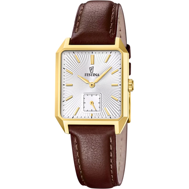 Festina On The Square Petite Seconde Goldig / Silbrig & Braun - F20780/3