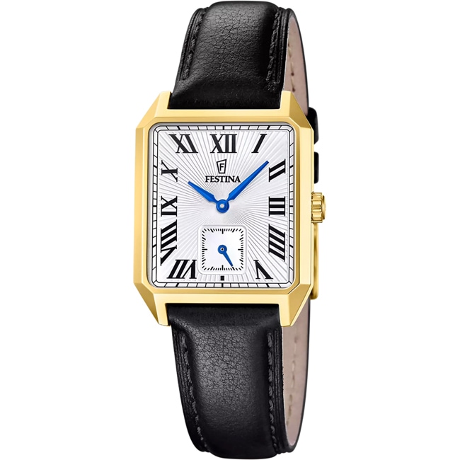 Festina On The Square Petite Seconde Goldig / Silbrig & Schwarz - F20780/1