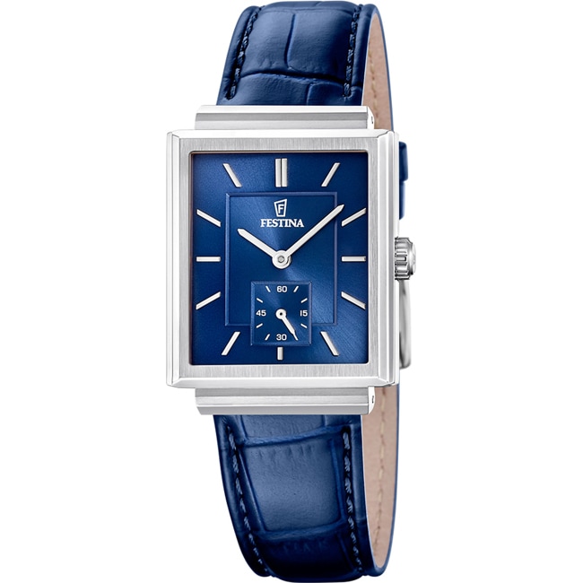 Festina On The Square Petite Seconde Argenté / Bleu - F20775/3
