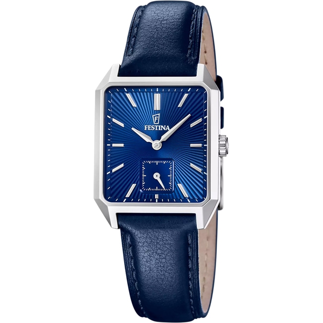 Festina On The Square Petite Seconde Silbrig / Blau - F20779/3