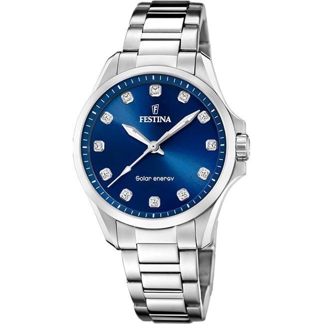 Festina Solar Energy Silbrig / Blau 34mm - F20654/4