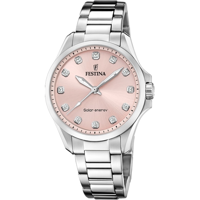 Festina Solar Energy Silbrig / Rosé 34mm - F20654/2