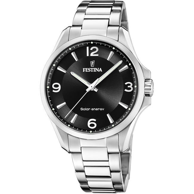 Festina Solar Energy Silver / Black 42mm - F20656/4