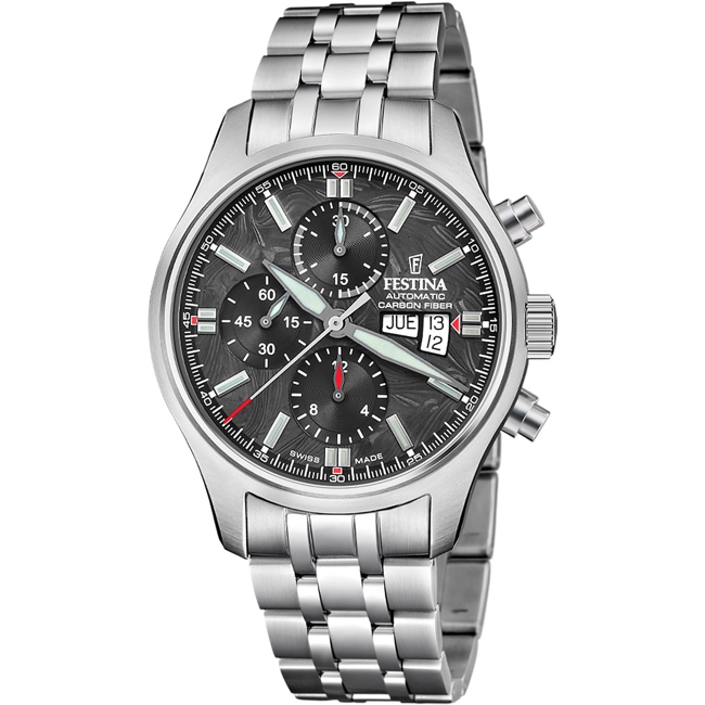 Festina Swiss Auto Chrono 43 Carbon Fiber Festina Swiss Auto Chrono 43 Carbon Fiber - F20158/1