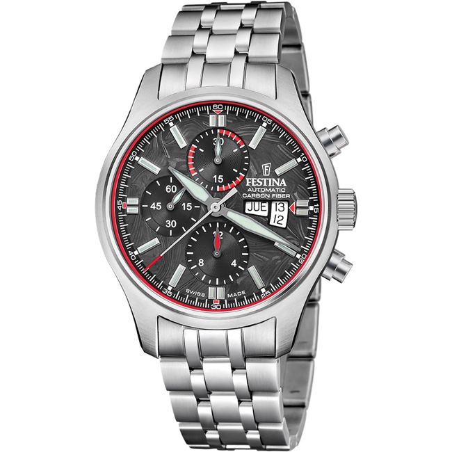 Festina Swiss Auto Chrono 43 Carbon Fiber - F20158/2