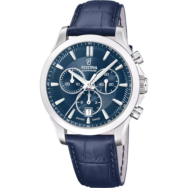 Festina Swiss Chrono Argenté / Bleu - F20094/3