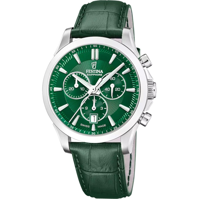 Festina Swiss Chrono Argenté / Vert - F20094/4