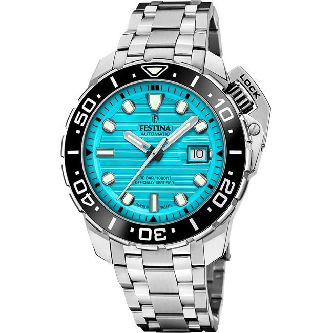 Festina Swiss Diver COSC Light blue - F20043/5