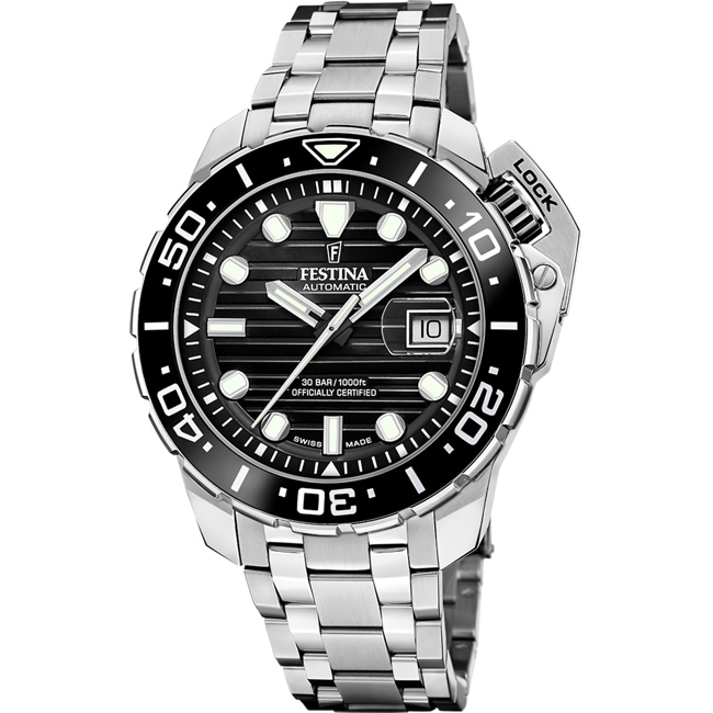 Festina Swiss Diver COSC Schwarz - F20043/6
