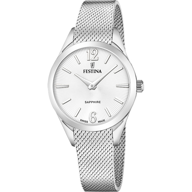 Festina Swiss Grace Silbrig 32mm - F20076/1