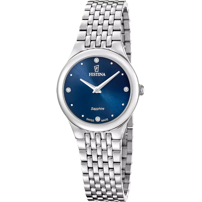 Festina Swiss Grace Argenté / Bleu 29mm - F20096/3