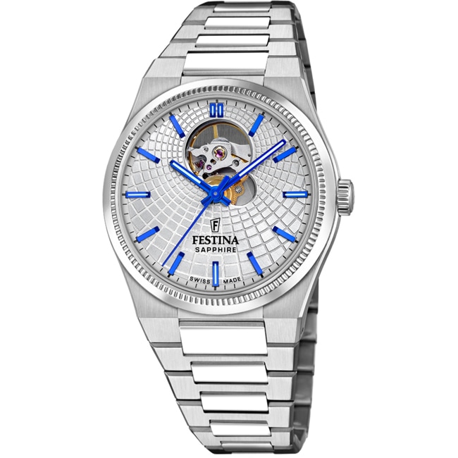 Festina Swiss Rivé Open Heart 40 Argenté  Festina Swiss Rivé Open Heart 40 Argenté  - F20053/1