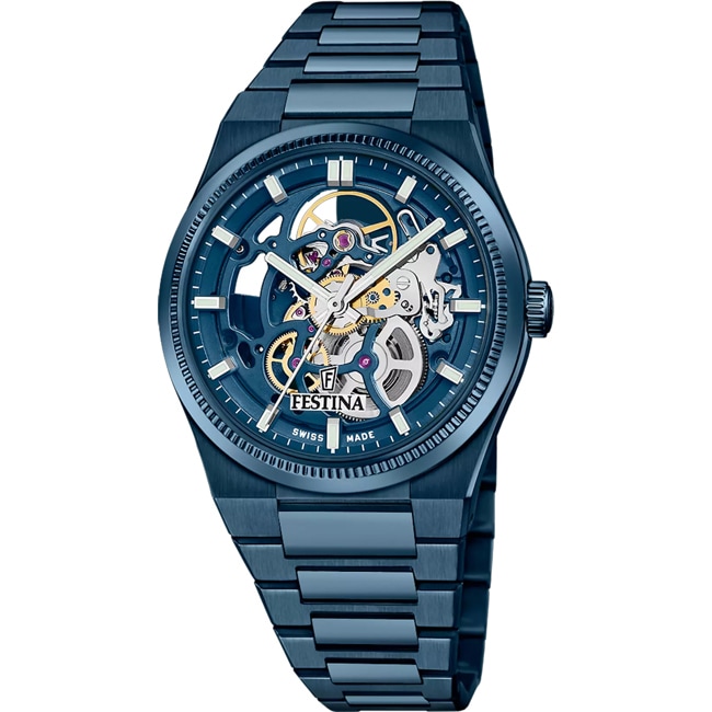 Festina Swiss Rivé Skeleton Bleu Festina Swiss Rivé Skeleton Bleu - F20071/1