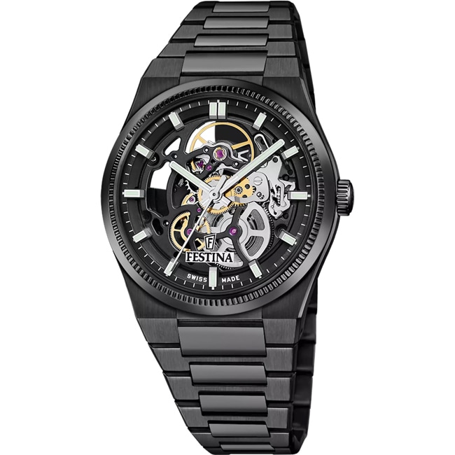 Festina Swiss Rivé Skeleton Noir Festina Swiss Rivé Skeleton Noir - F20070/1