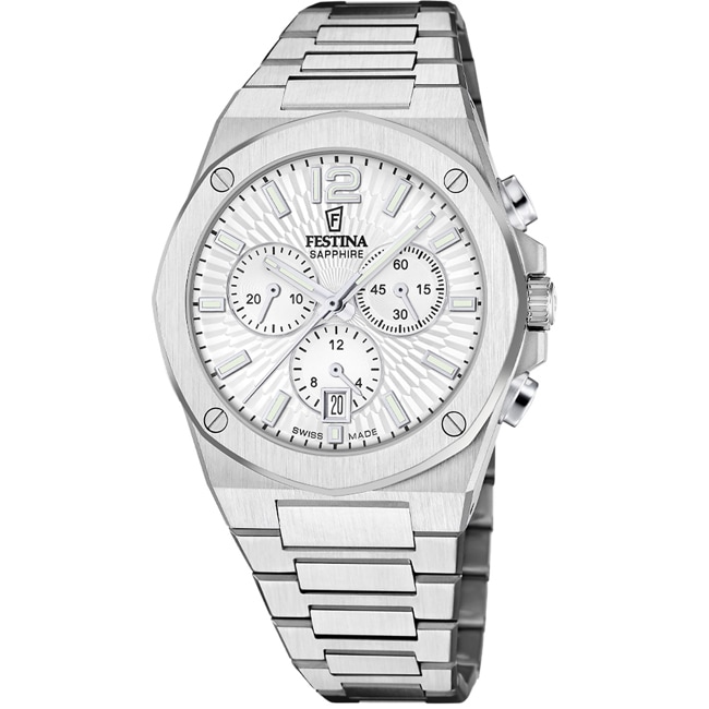 Festina Swiss Vallée Chronograph Silvery - F22002/1