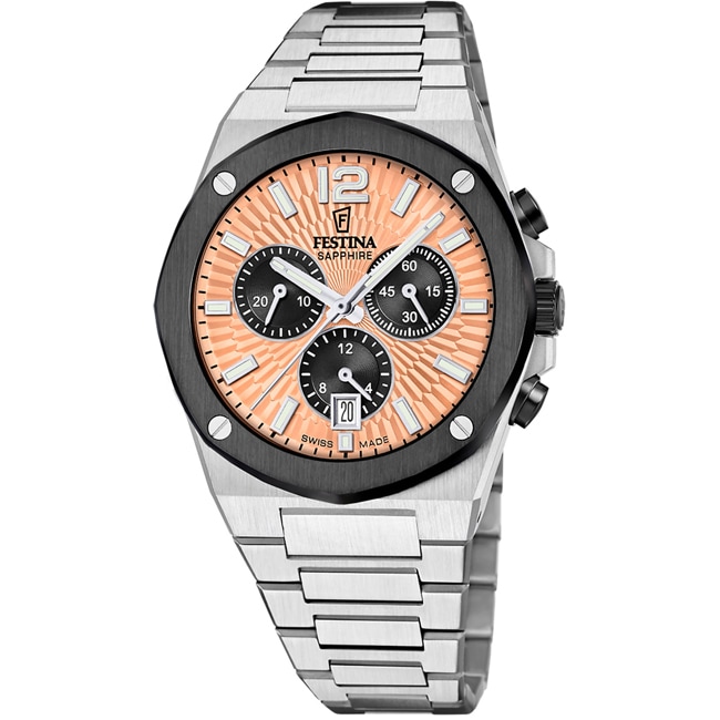 Festina Swiss Vallée Chronographe Argenté / Rose - F22017/2
