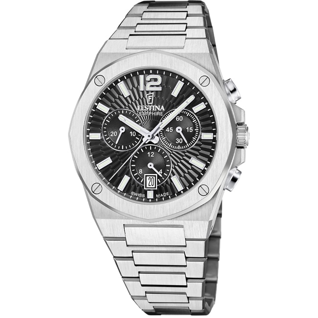 Festina Swiss Vallée Chronograph Silvery / Black - F22002/4