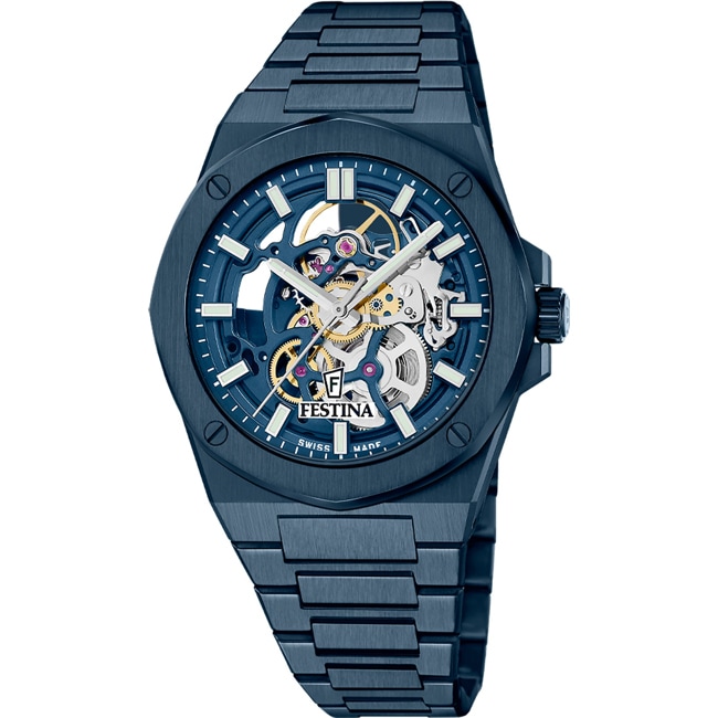 Festina Swiss Vallée Skeleton Blau - F22010/1