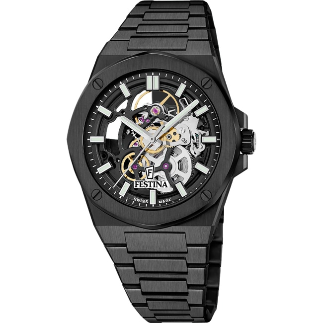 Festina Swiss Vallée Skeleton Schwarz - F22014/1