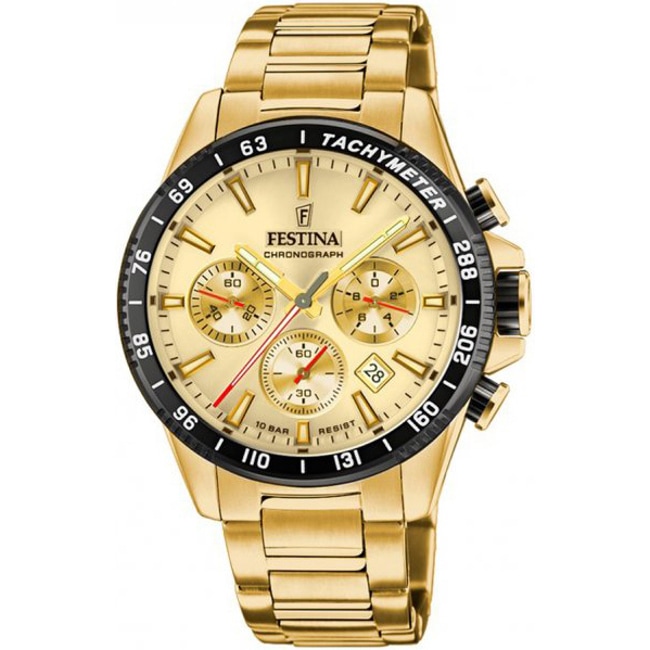 Festina Timeless Chrono Goldig Festina Timeless Chrono Goldig - F20634/6