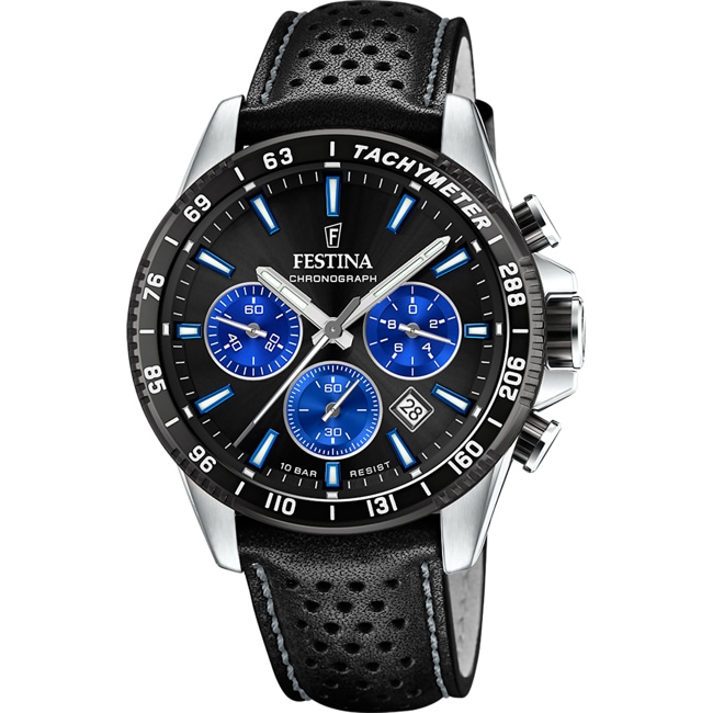 Festina Timeless Chrono Noir / Bleu - F20561/6
