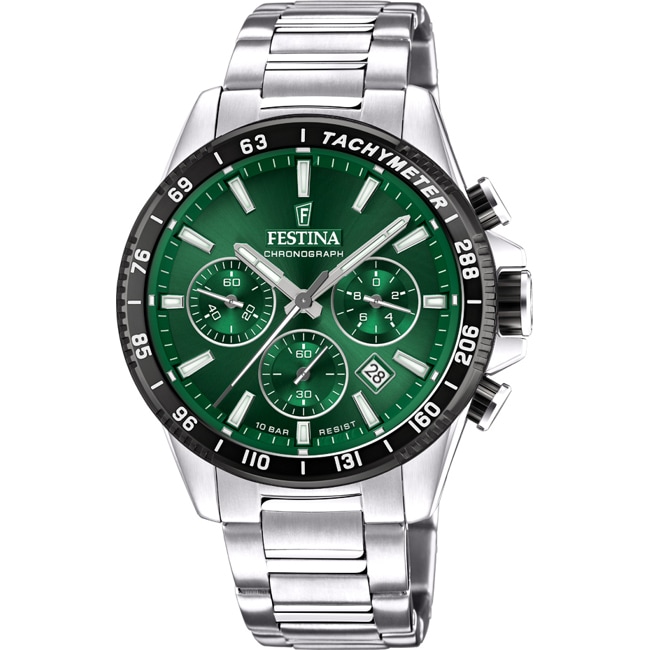Festina Timeless Chrono Silver / Green Festina Timeless Chrono Silver / Green - F20560/4