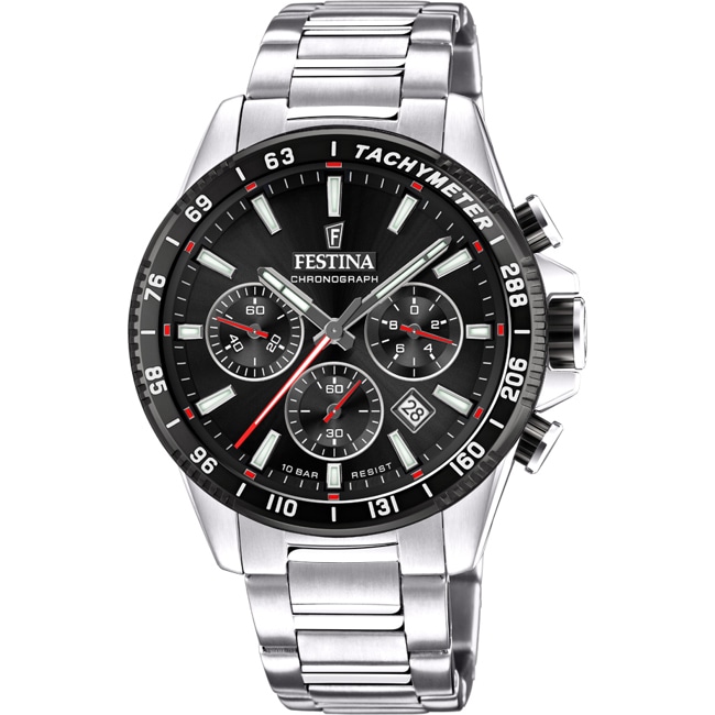Festina Timeless Chrono Silver / Black Festina Timeless Chrono Silver / Black - F20560/6
